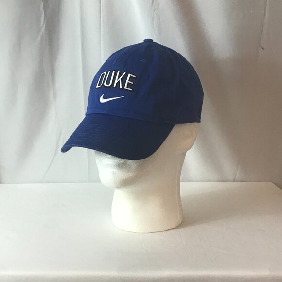 Nike Duke University Curved Bill Adjustable Activewear Athletic Sport Cut Hat - Picture 1 of 7